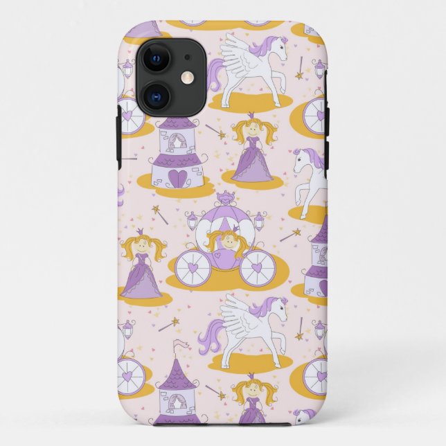 pattern with a princess Case-Mate iPhone case (Back)