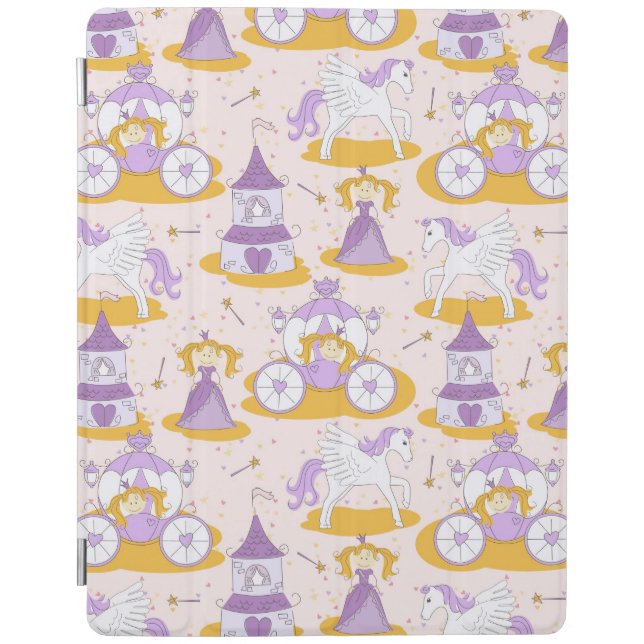 pattern with a princess iPad smart cover (Front)