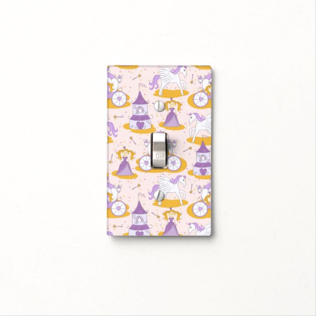 pattern with a princess light switch cover (In Situ)
