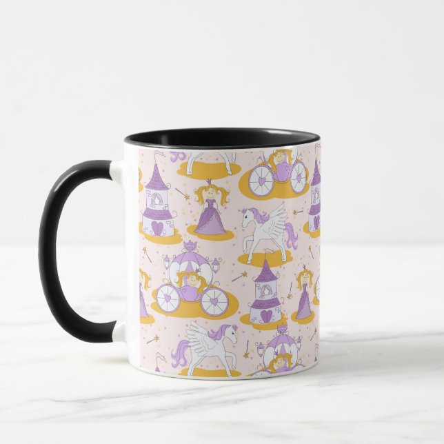 pattern with a princess mug (Left)