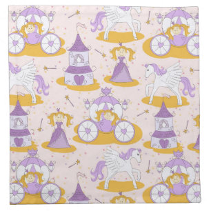 pattern with a princess napkin