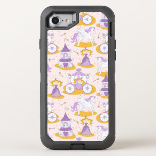 pattern with a princess OtterBox defender iPhone SE/8/7 case