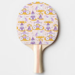 pattern with a princess Ping-Pong paddle