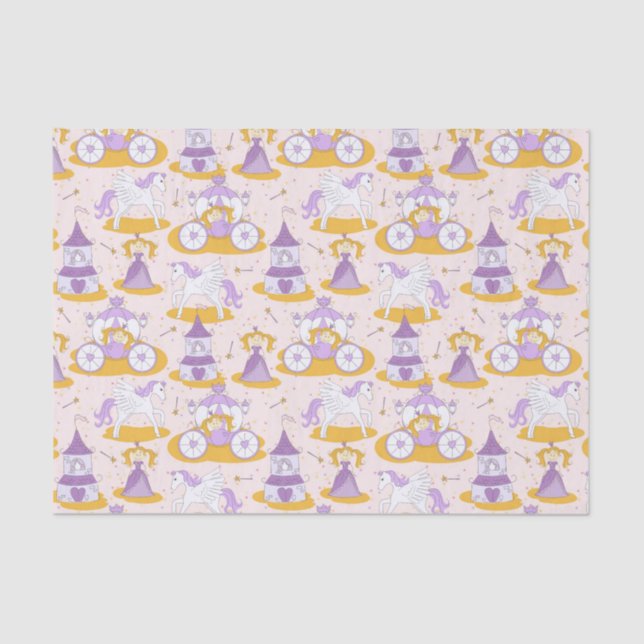 pattern with a princess tissue paper (Front)