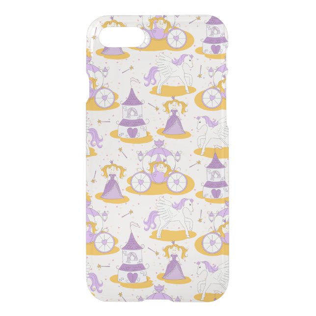 pattern with a princess uncommon iPhone case (Back)