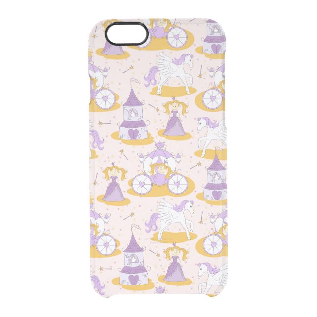 pattern with a princess uncommon iPhone case (Back)