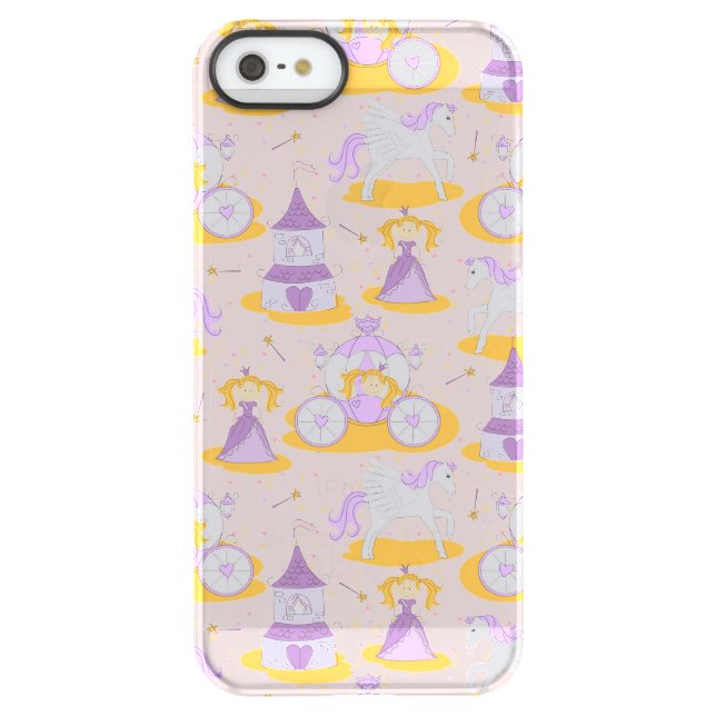 pattern with a princess uncommon iPhone case (Back)