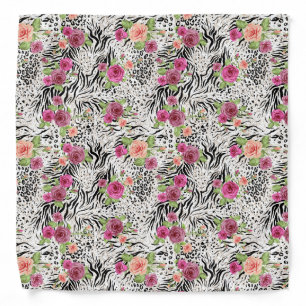 Pattern With Animal Prints Bandana