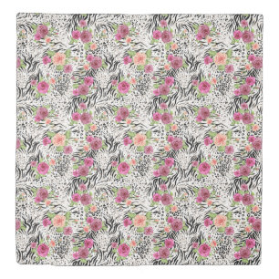 Pattern With Animal Prints Duvet Cover