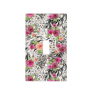Pattern With Animal Prints Light Switch Cover
