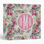 Pattern With Animal Prints | Monogram Binder