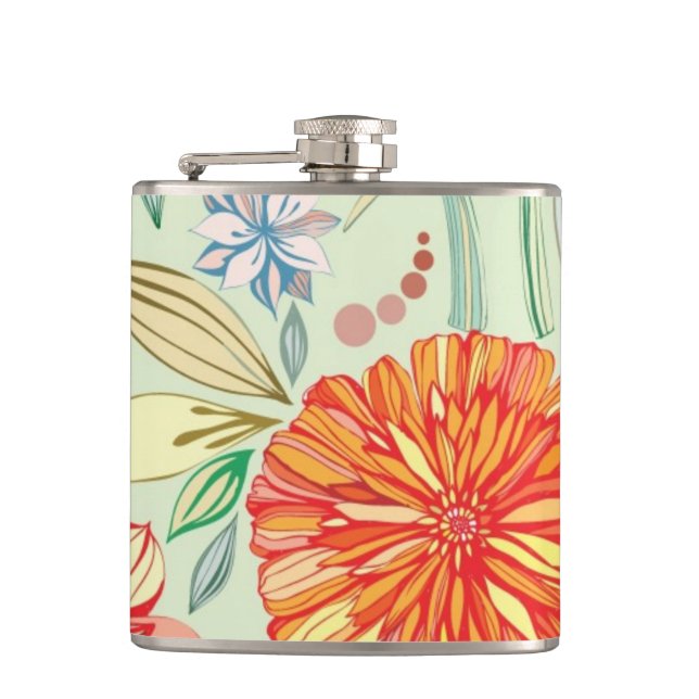 Pattern with asters flask (Front)