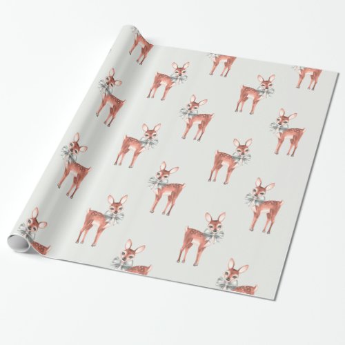 Pattern with Baby Deer 1 Wrapping Paper