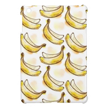 Pattern With Banana Ipad Mini Cover by watercoloring at Zazzle