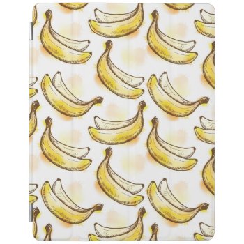 Pattern With Banana Ipad Smart Cover by watercoloring at Zazzle