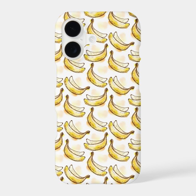 Pattern with banana iphone case (Back)