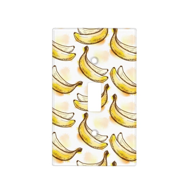 Pattern with banana light switch cover (Front)