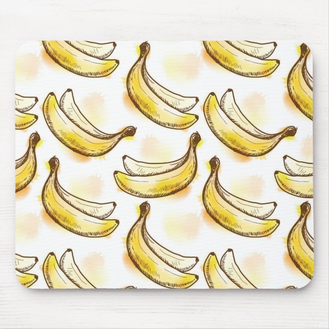 Pattern with banana mouse pad (Front)