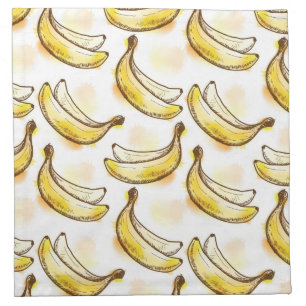 Pattern with banana napkin