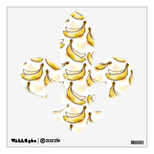 Pattern with banana wall sticker