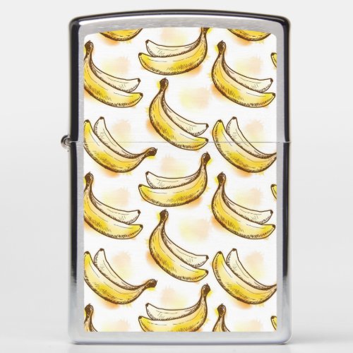 Pattern with banana zippo lighter