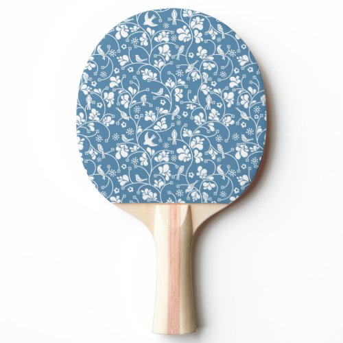 pattern with birds and plants ornament Ping-Pong paddle