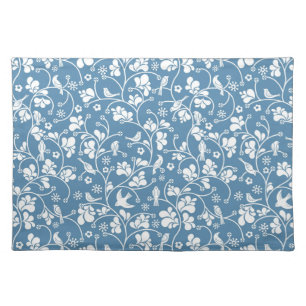 pattern with birds and plants ornament placemat