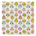 pattern with birds bandana