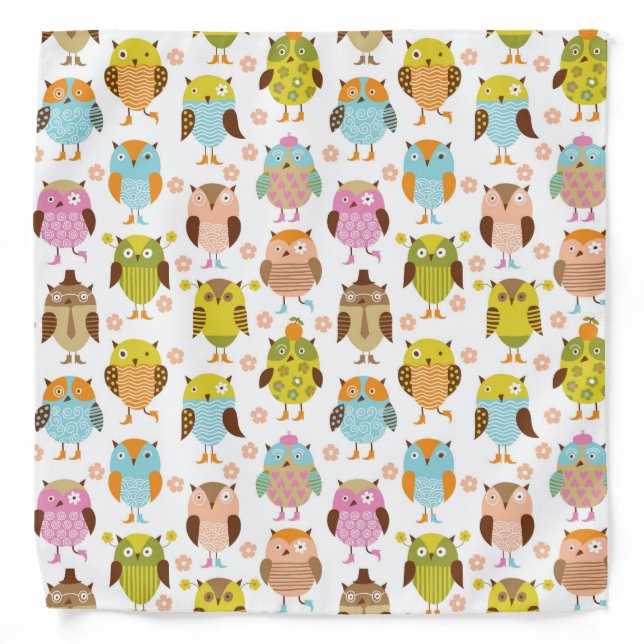 pattern with birds bandana (Front)