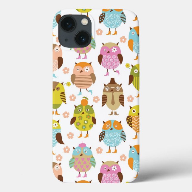 pattern with birds Case-Mate iPhone case (Back)