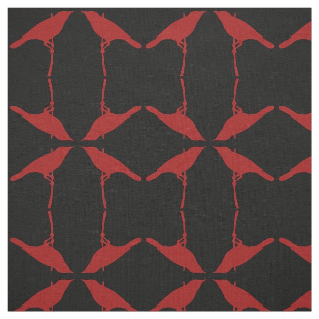 Pattern With Birds Fabric (Swatch)