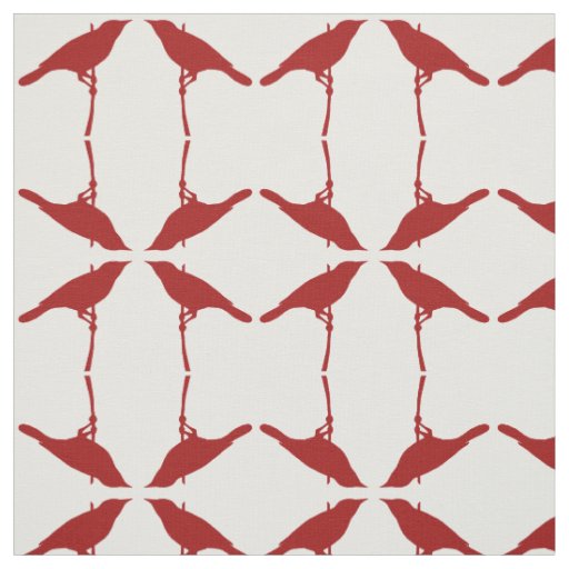 Pattern With Birds Fabric