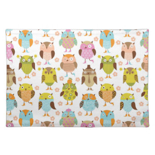 pattern with birds placemat