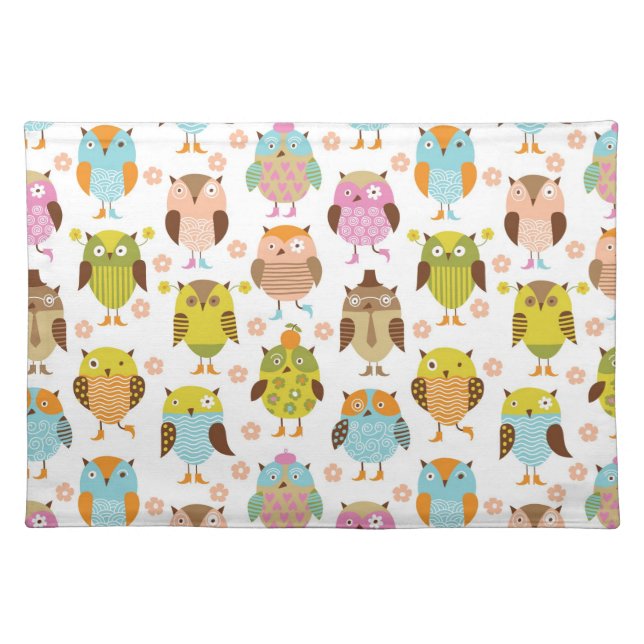 pattern with birds placemat (Front)