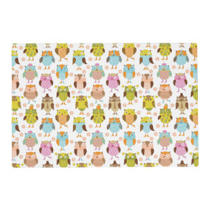 pattern with birds placemat