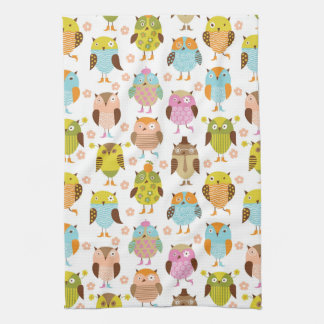 pattern with birds towel