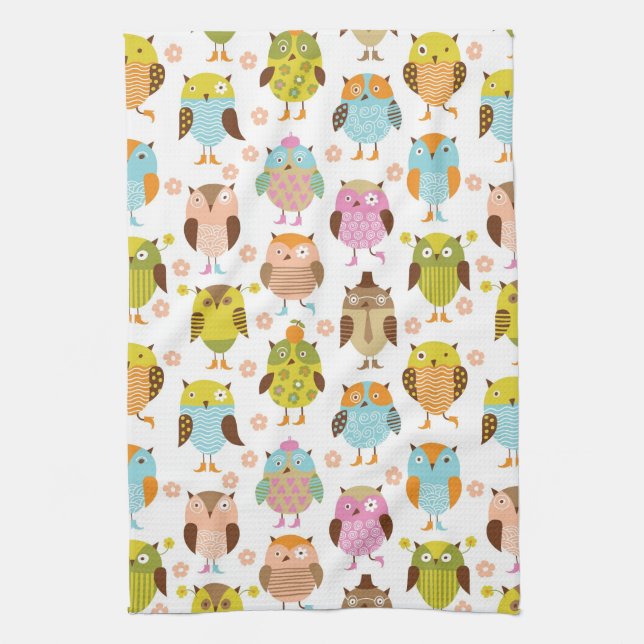 pattern with birds towel (Vertical)