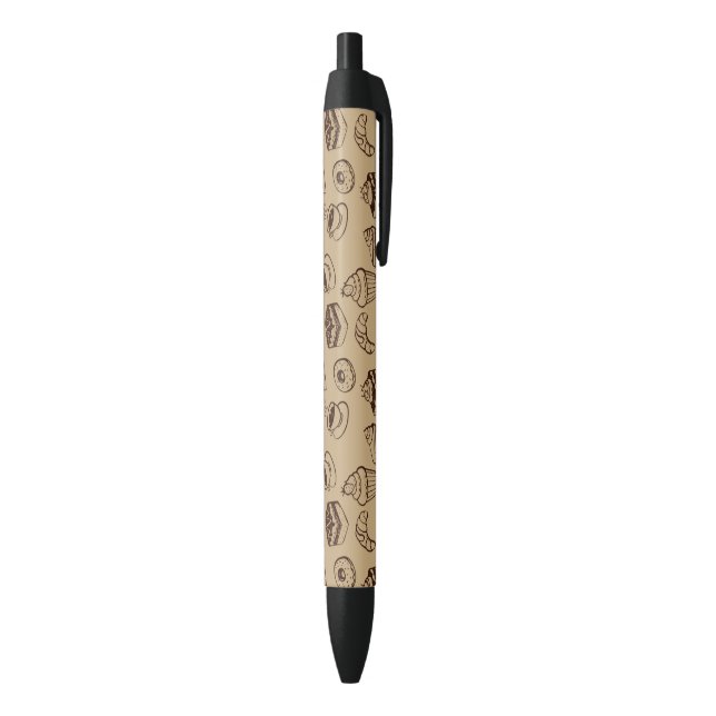 Pattern With Cakes, Desserts And Bakery Pen (Bottom (Vertical))