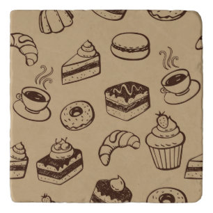 Pattern With Cakes, Desserts And Bakery Trivet