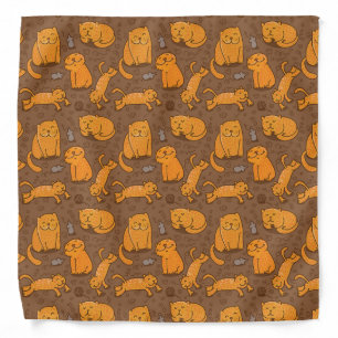 Pattern With Cats Bandana