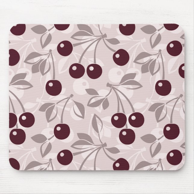 Pattern with Cherries 2 Mouse Pad (Front)