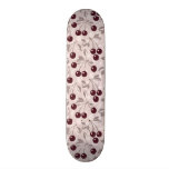 Pattern with Cherries 2 Skateboard