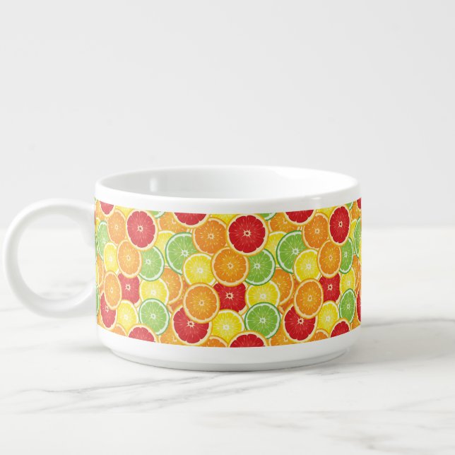 Pattern with citrus fruits bowl (Right)