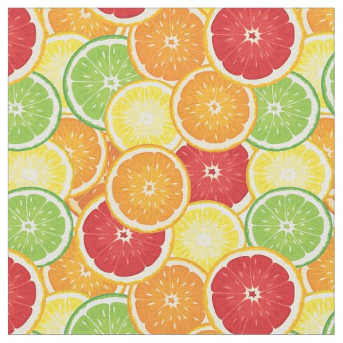 Pattern with citrus fruits fabric