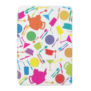 Pattern With Colored Kitchen Stuff iPad Mini Cover