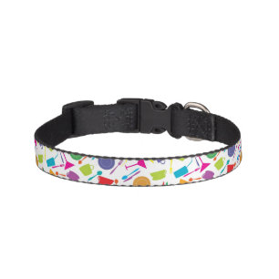 Pattern With Colored Kitchen Stuff Pet Collar
