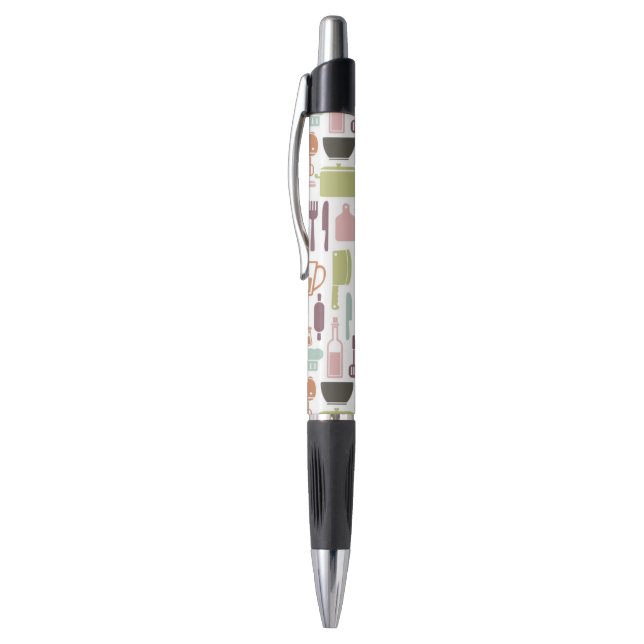 Pattern with colorful cooking icons pen (Top (Vertical))