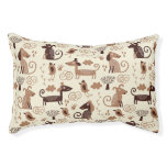 pattern with cute dogs pet bed