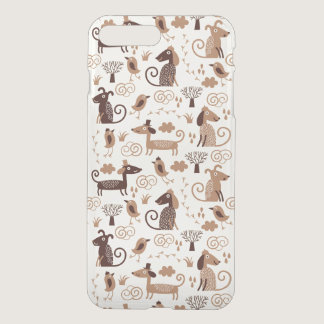 pattern with cute dogs iPhone 8 plus/7 plus case