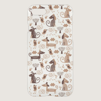 pattern with cute dogs iPhone SE/8/7 case